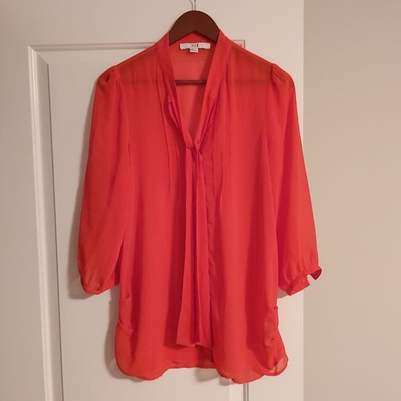 Forever 21 3/4 Sleeve Button-up Blouse - Picture 1 of 3